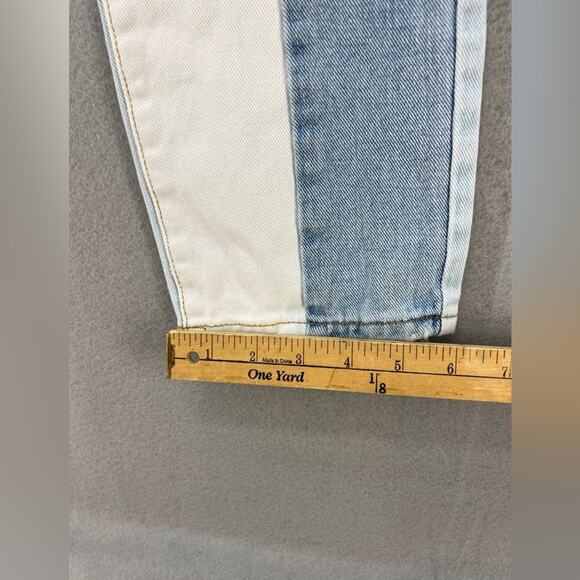 Pacsun Eco Hopper Patch Blue Mom High Rise Jeans Women’s Size 24 - Picture 12 of 15